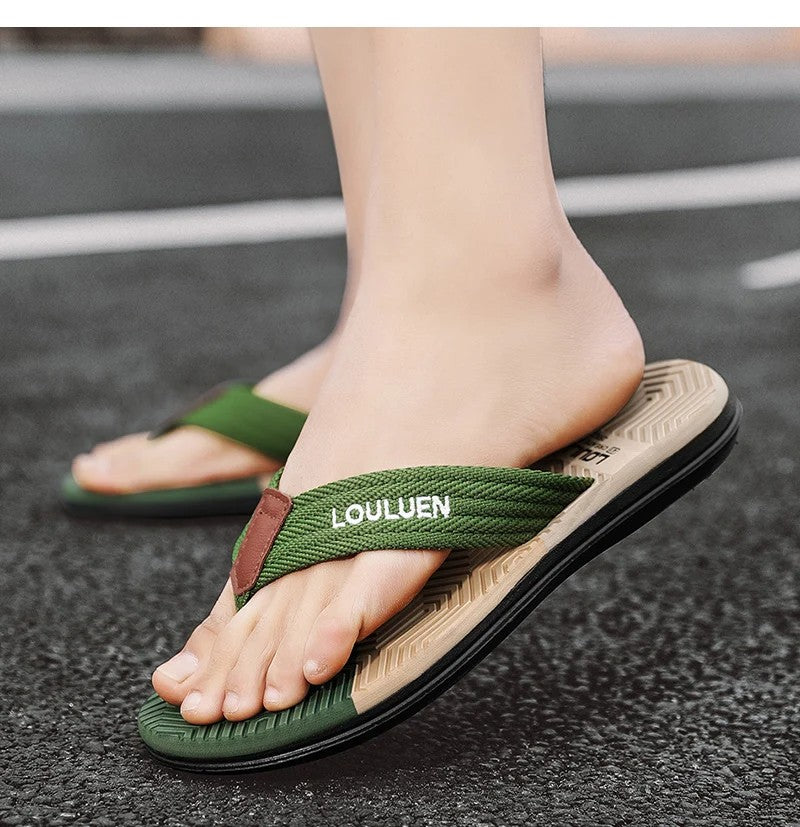 Men Flip Flops Summer Beach Slippers Fashion Breathable Casual Beach Men Slippers Summer Outdoor