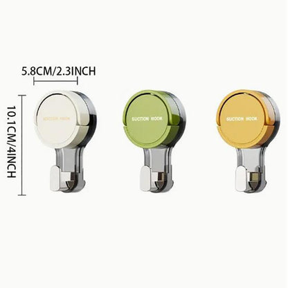 1PC Suction Cup Hook Reusable Stronge Vacuum Bathroom Suction Cup Hooks Waterproof Towel Rack Clothes Hanger Hook Accessory