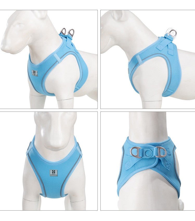 Dog Harness Leash Set for Small Medium Dog Adjustable Reflective Puppy Cat Harness pet Vest Chihuahua Dachshund Outdoor Walking
