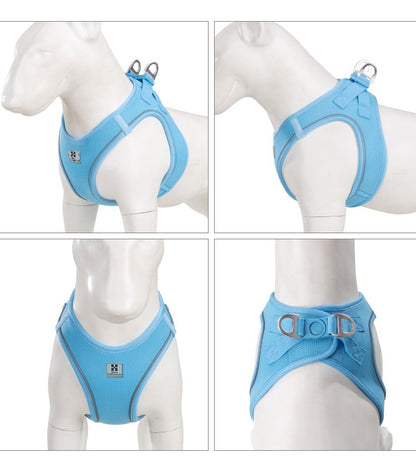 Dog Harness Leash Set for Small Medium Dog Adjustable Reflective Puppy Cat Harness pet Vest Chihuahua Dachshund Outdoor Walking