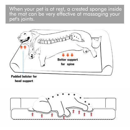 Cama para Cães Extra Grande Colchão Ortopédico para Animais de Estimação Sofá Almofada de Dormir com Capa Removível e Lavável Espuma Macia