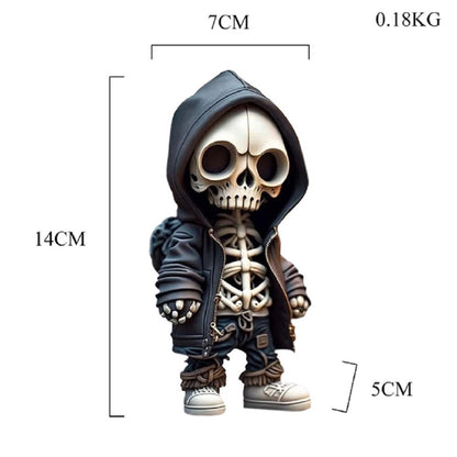 Cool Skeleton Dolls Figurines Skull Resin Statue  Halloween Party Decoration Home Accessories Living Room Bedroom Gift
