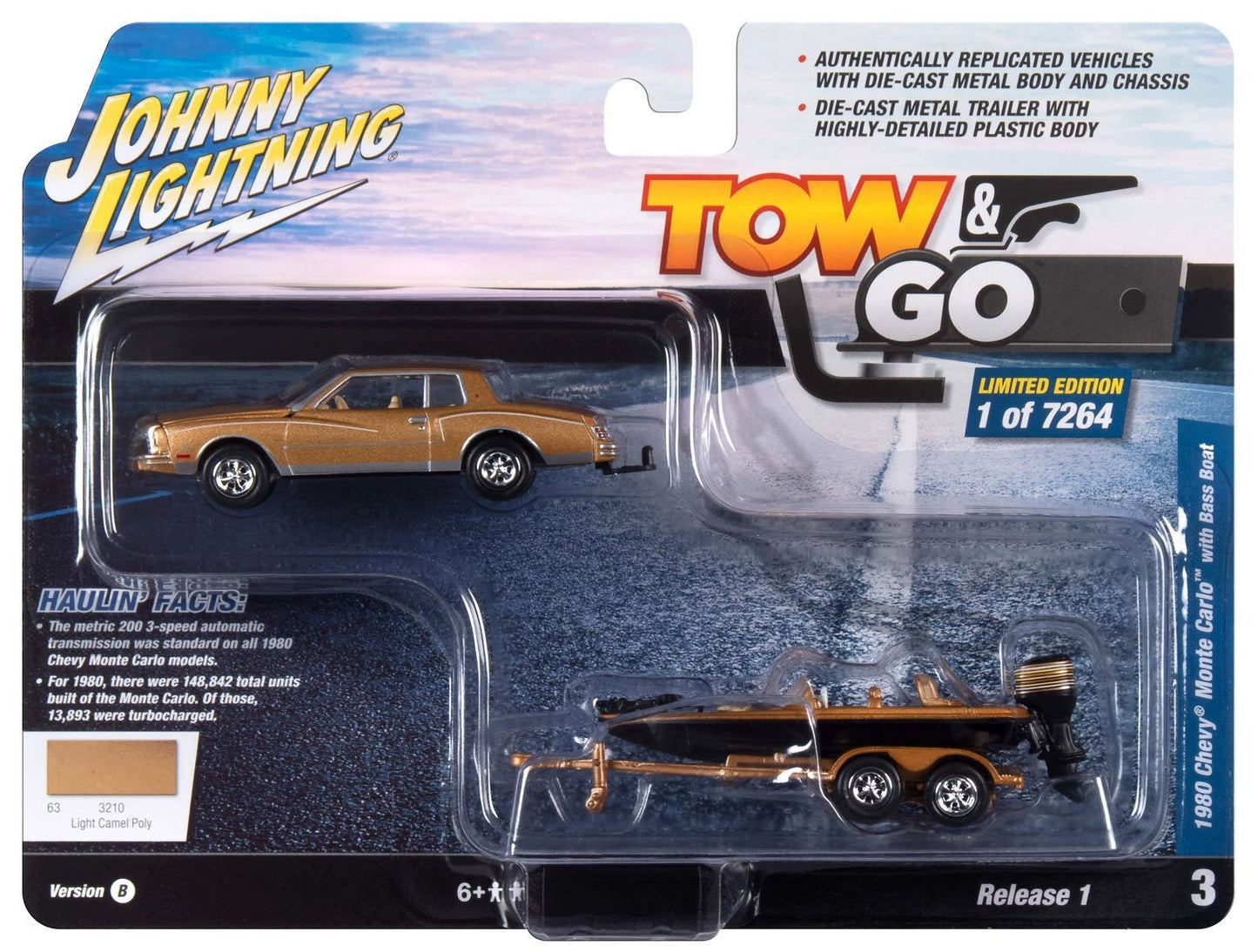 Novo em Estoque Jl 1:64 Ford Toyota Chevy Monte Carlo Transportador de Reboque Liga Miniatura Diecast Modelo Carro de Brinquedo Brinquedos Presente para Crianças