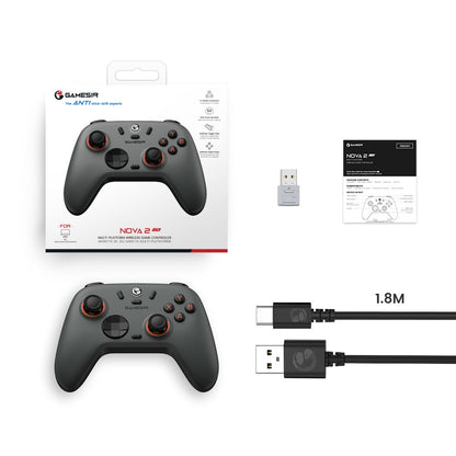 GameSir Nova 2 Lite Wireless Switch Controller Bluetooth Gamepad with Hall Effect for Nintendo Switch, iPhone, Android, PC