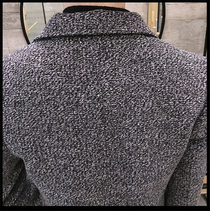 Men's Thick Wool Blends Trench Long Casual Top Coats Fashion Warm Coat Lapel Collar Overcoat Plus Size 5XL Male Slim Windbreaker