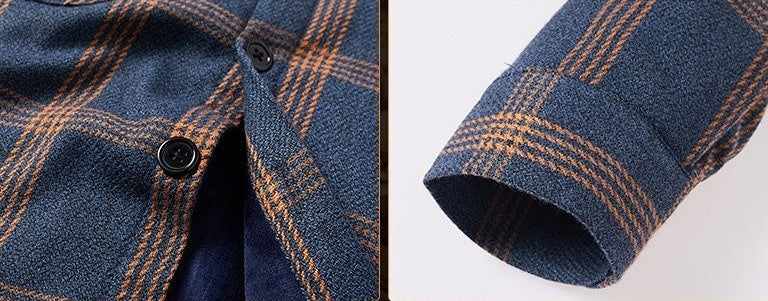 Long Sleeve Men's Shirt and Blouse Cargo Clothes with Pocket Plaid Male Top Luxury Button Aesthetic Sleeves Fashion 2025 Vintage