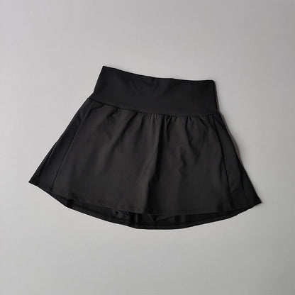 Summer High Waist Sports Short Skirt Lined Shorts Fitness Yoga Quick Dry Running