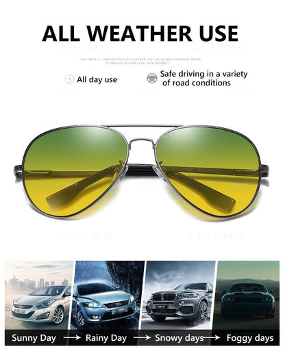 Top Brand Pilot Photochromic  Sunglasses Men Polarized Day Night Driving Glasses Women Chameleon Goggles Unisex sonnenbrille