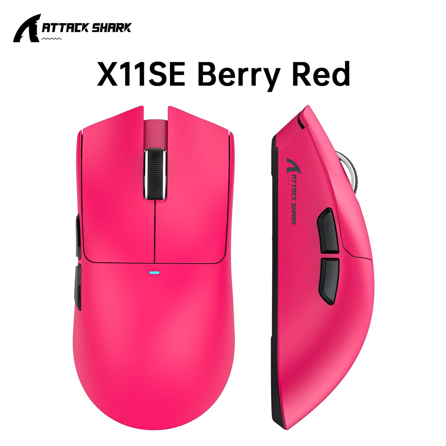 Mouse Gamer Sem Fio Attack Shark X11 X11SE, 1000 Hz, Mouse Óptico RGB 2.4G, 16000 DPI, Mouses de Computador Ergonômicos para PC Laptop Mac
