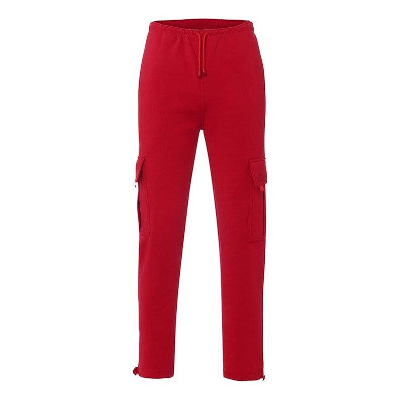 Men’s Loose Cargo Pants Casual Drawstring Elastic Waist Wide Leg Athletic Sweatpants Outdoor Trousers