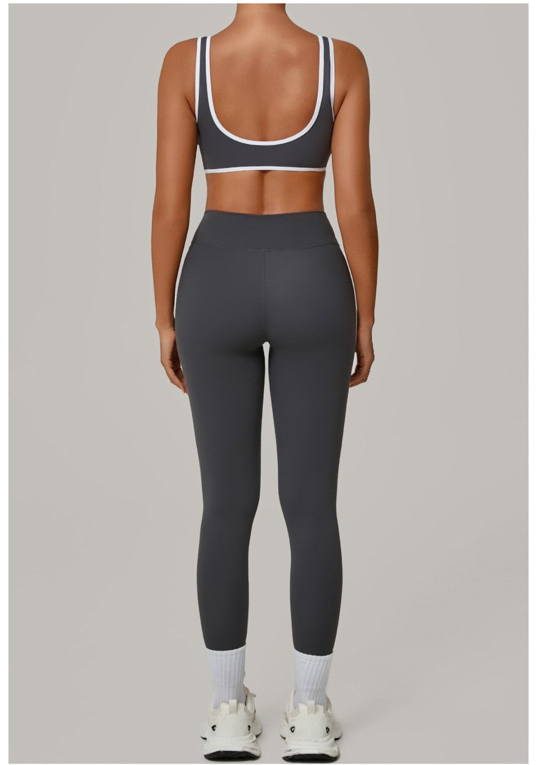 Yoga Suit Sports Fitness High Waist Peach Hip Tight Removable Padding Sports Bra Outfit Running Workout Clothes Gym Leggings Set