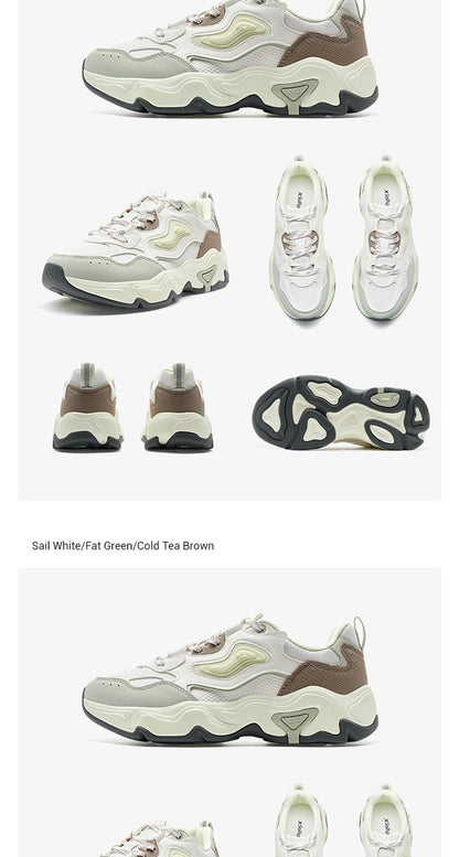 Xtep Star Trails 2.0 Women's Low Top Casual Shoes 2025 Spring Breathable Non-slip Thick Sole Leisure Sports Shoes 975118320005