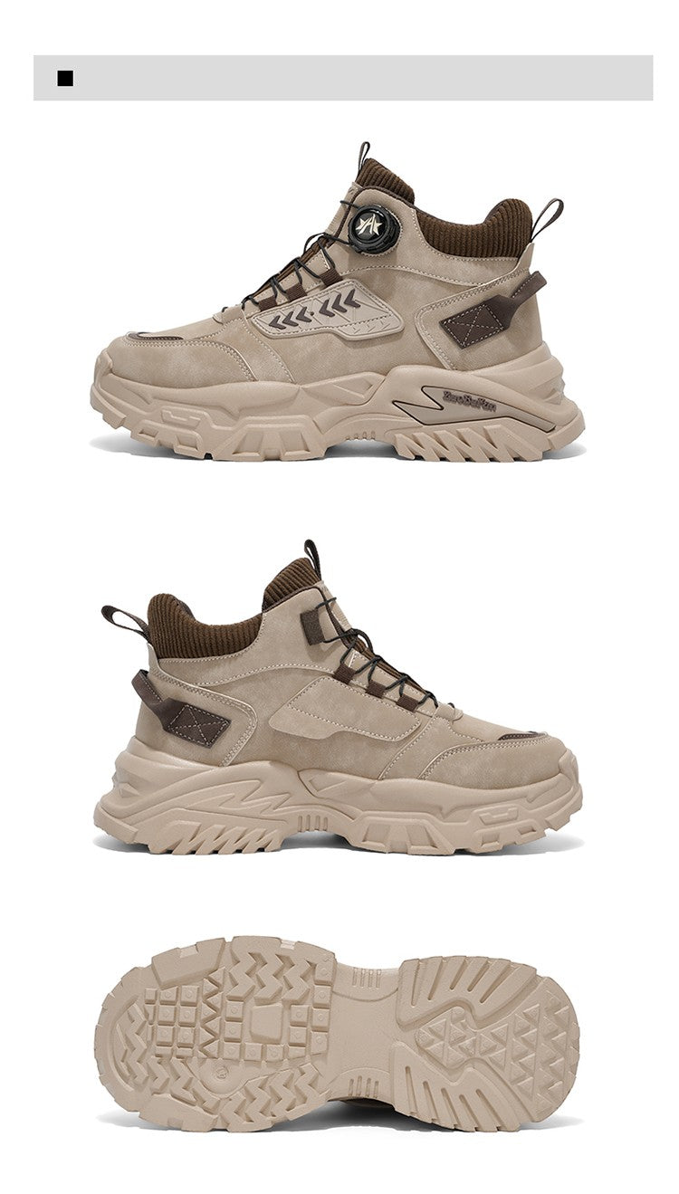 New Men's Casual Outdoor Construction Site Work Durable Safety Shoes, Black for Outdoor Mountain Climbing and Hiking Sports