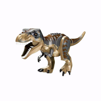 MOC Zoo Animal Building Block Accessories Set  Elephants Camel Deer Medieval Wolves Dinosaur Bricks Tyrannosaurus Model Toy