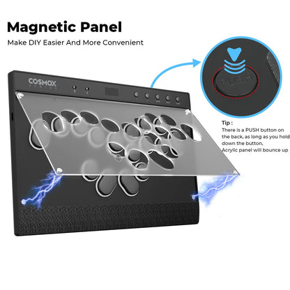 Haute42 Magnetic C16-S Joystick Hitbox Leverless Controller Stickless Arcade Stick Keyboard For PC/PS4/PS5/Switch Fight Sticks