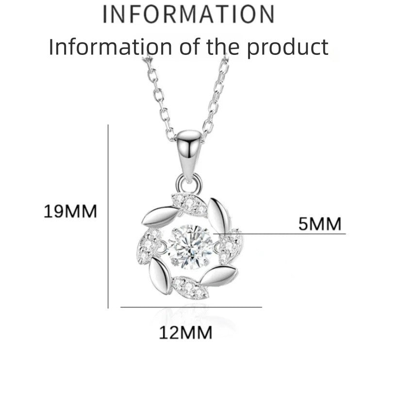 Colar Feminino de Moissanite Prata para Mulheres Correntes Festa Noiva Joia Fina Colar de Prata 925