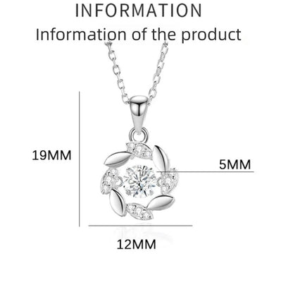 Colar Feminino de Moissanite Prata para Mulheres Correntes Festa Noiva Joia Fina Colar de Prata 925