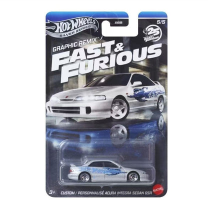 Coleção de Carrinhos Hot Wheels Velozes e Furiosos Die-Cast Escala 1/64 - Honda S2000 Lancer Evolution VII Nissan S15 Brinquedo Veicular