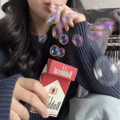 INS Funny Strange Cigarette Box Toy Photo Prop as Gifts for Your Friend Gng Device Bubble Machine Outdoor Portable Party Gifts