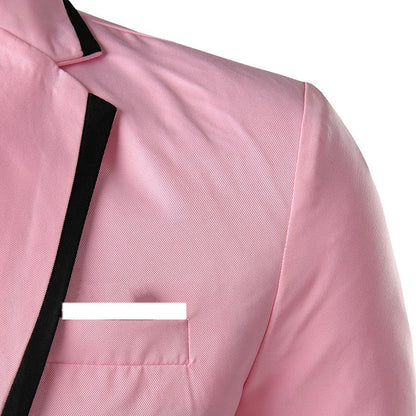 Man Party Dresses Leather Dress Coats Suits Blazer Clothing Men's Solid Color Suit Coat Mens Blazers