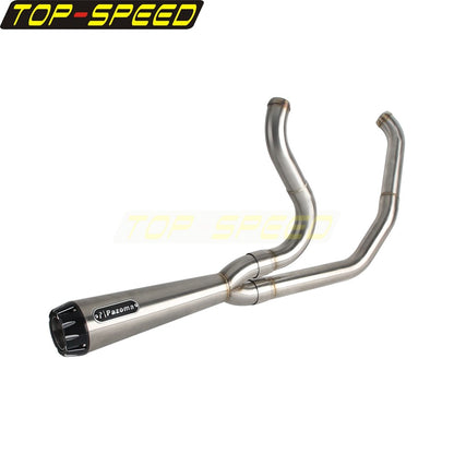 For Harley CVO Street Glide FLHXSE 2017-2025 CVO Road Glide ST FLTRXSTSE 2024-2025 2-Into-1 Exhaust Motorcycle Touring Mufflers