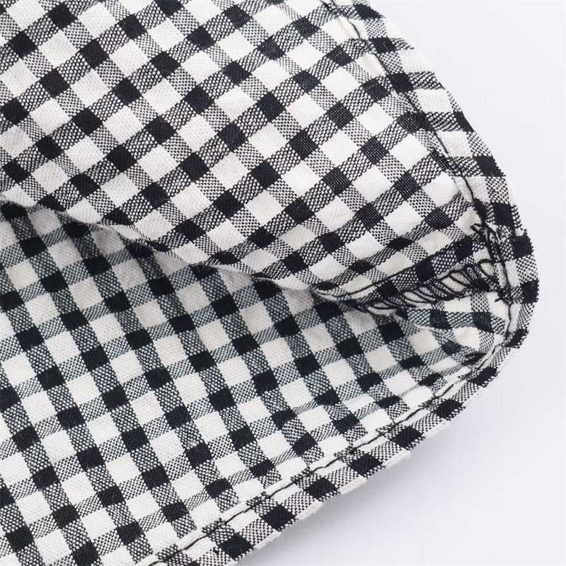 Women's Shirt Fall 2025 New Red Check Long Sleeve Stacked Decoration Pastoral Collegiate Shirt Casual Fashion Lively Personality