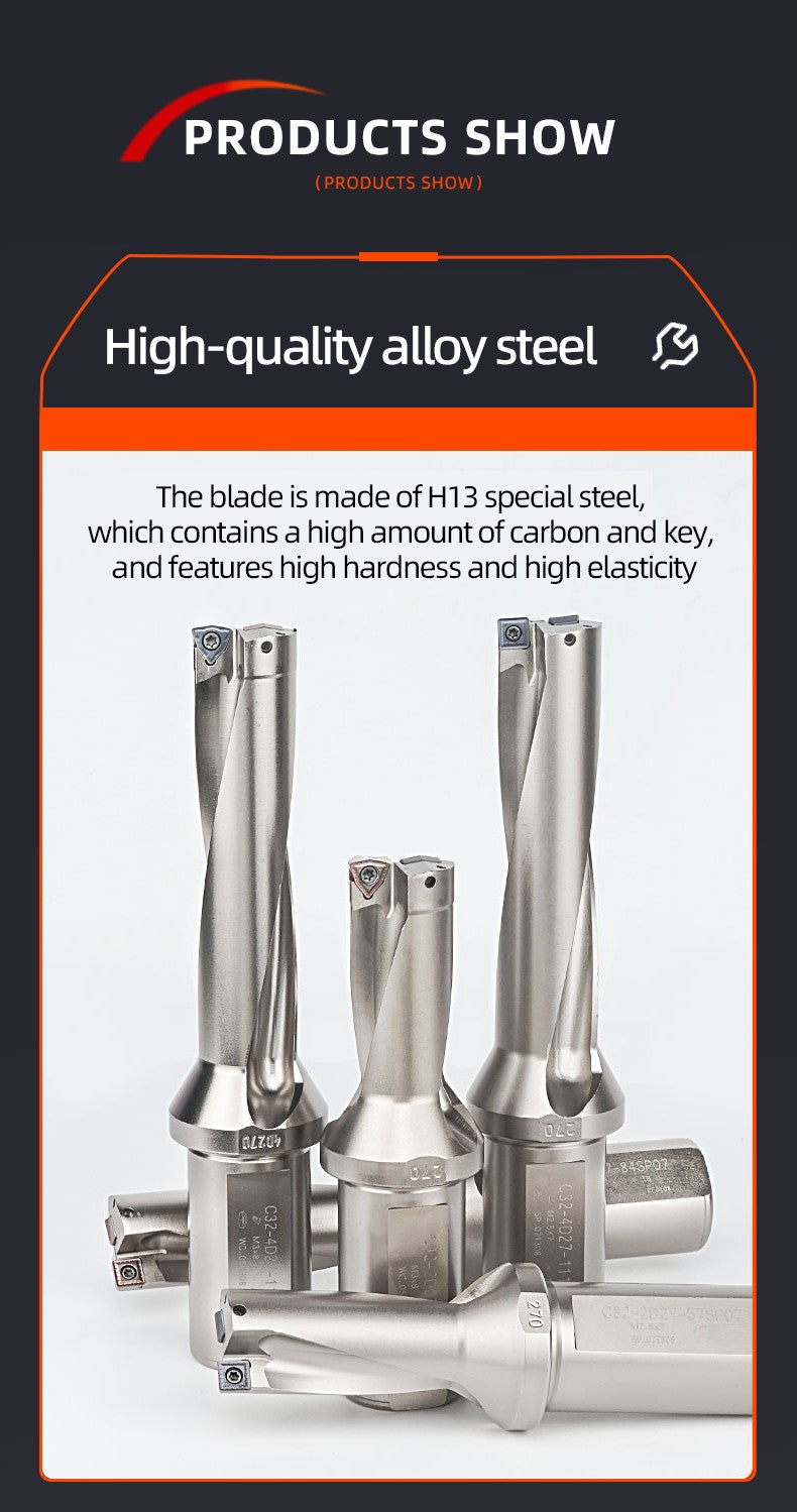 BOLAKE SP Series Brocas de perfuração Brocas de metal 08mm-12mm Profundidade 3D Mandriladoras CNC de torno de metal U indexáveis ​​com água