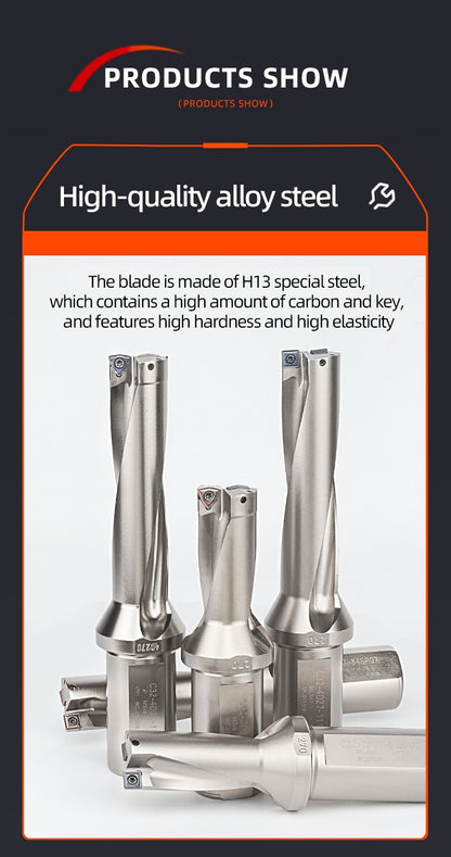 BOLAKE SP Series Brocas de perfuração Brocas de metal 08mm-12mm Profundidade 3D Mandriladoras CNC de torno de metal U indexáveis ​​com água