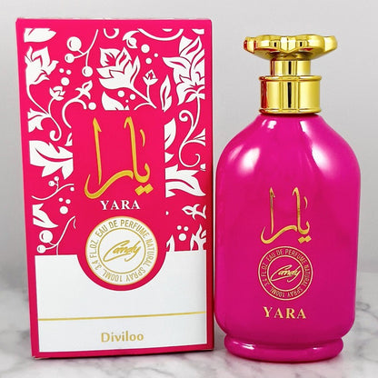 Perfume 100ml Fragrância Árabe Dubai Arábia Oriente Médio Lattafa YARA Perfumes Árabes Masculino Feminino Duradouro