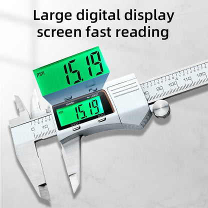Paquímetro Digital de Metal Calibre Profissional Ferramentas de Medição de Calibre Vernier Régua Eletrônica de Profundidade para Marcenaria Bitola Grossa