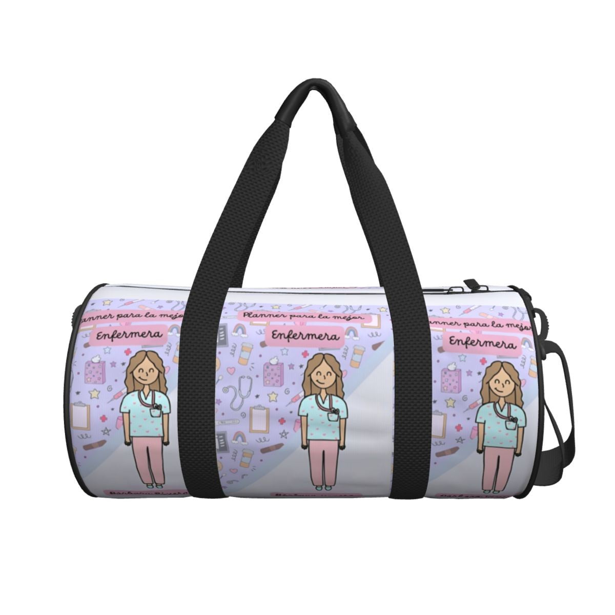Couple Travel Bag Enfermera En Apuros Doctor Nurse Gym Bag Large Oxford Custom Handbag Colorful Casual Sports Bag