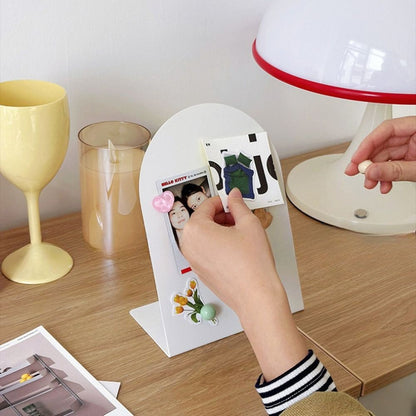 Creative Large Capacity Desktop Message Board Vertical Curved Storage Board Note Board Office Home Desktop Ornament