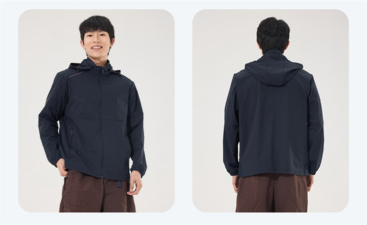 2025 new [new product upgraded skin clothing] high elastic sunscreen clothing men's and women's color contrast machine bag ice s