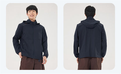 2025 new [new product upgraded skin clothing] high elastic sunscreen clothing men's and women's color contrast machine bag ice s