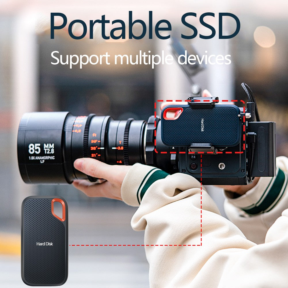 Original SSD 1TB High Speed External Hard Drive USB 3.1 Type-C Interface Hard Disk 4TB Mass Solid Drive for Laptop/PC/MAC
