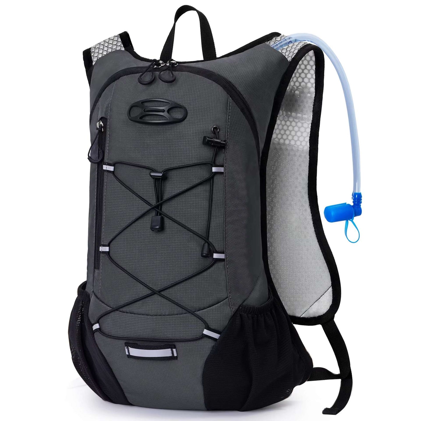 1 Mochila de Hidratação Leve, Mochila de Hidratação para Corrida com Reservatório de Água de 2L para Ciclismo