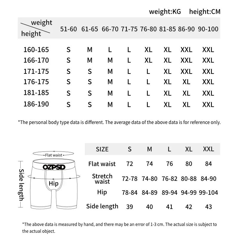 ETHIKA Men Underwear Boxers Breathable Sexy Print Men's Panties Lingerie Male Underpants Man Boxer Briefs Trunks Plus Size XXXL