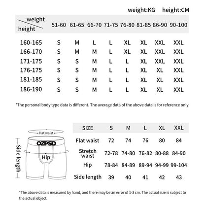 ETHIKA Men Underwear Boxers Breathable Sexy Print Men's Panties Lingerie Male Underpants Man Boxer Briefs Trunks Plus Size XXXL