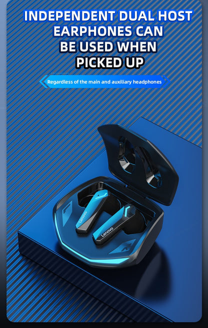 Lenovo GM2 PRO New Bluetooth 5.3 Headset Sports Running True Wireless In-Ear Gaming Low Latency Dual Mode Music Headphones
