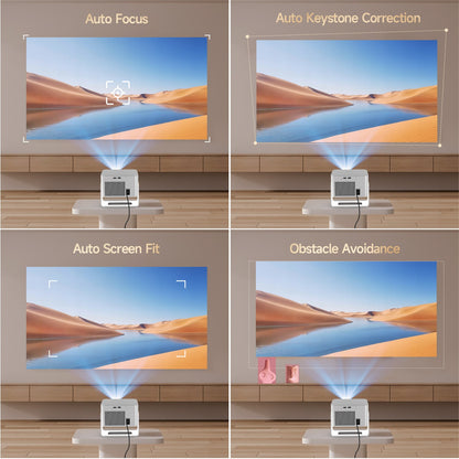 Magcubic 900ANSI Projetor Android 14 Foco Automático Suporte 8K Nativo 1080P Com Wifi6 BT5.4 16G Allwinner H726 Portátil HY350Max