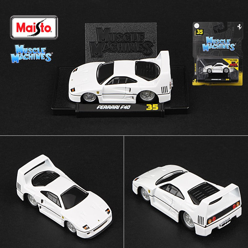 Conjunto de veículos Maisto 1:64 Ferrari Ford Chevrolet Shelby Buick Toyota Audi Nissan Muscle, série de modelos de carros em miniatura Die Cast