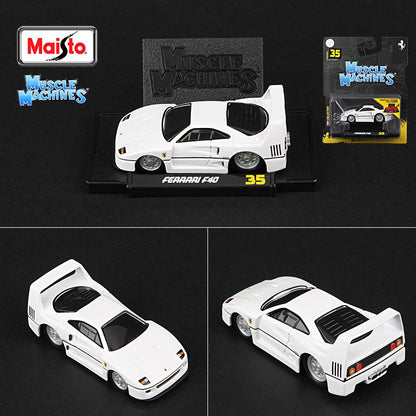 Conjunto de veículos Maisto 1:64 Ferrari Ford Chevrolet Shelby Buick Toyota Audi Nissan Muscle, série de modelos de carros em miniatura Die Cast