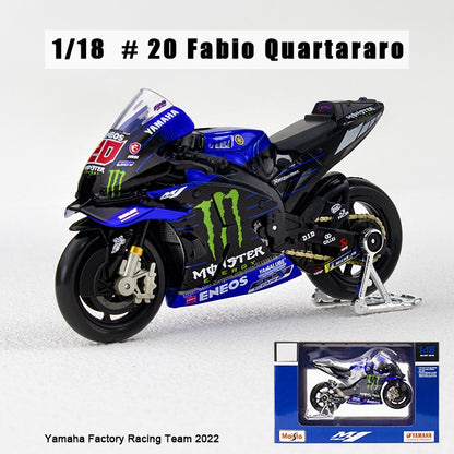 Maisto 1:18 NOVA Ducati Lenovo Team 2023 #1 Bagnaia Campeão Moto GP Corrida motocicleta de liga fundida Modelo de coleção de presente de brinquedo