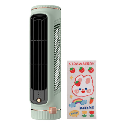Ventilador de Torre Doméstico de Mesa Portátil, Ventilador de Ar Condicionado, Ventilador de Circulação, Ventilador Elétrico de Refrigeração a Ar com Carregamento USB para Quarto e Casa