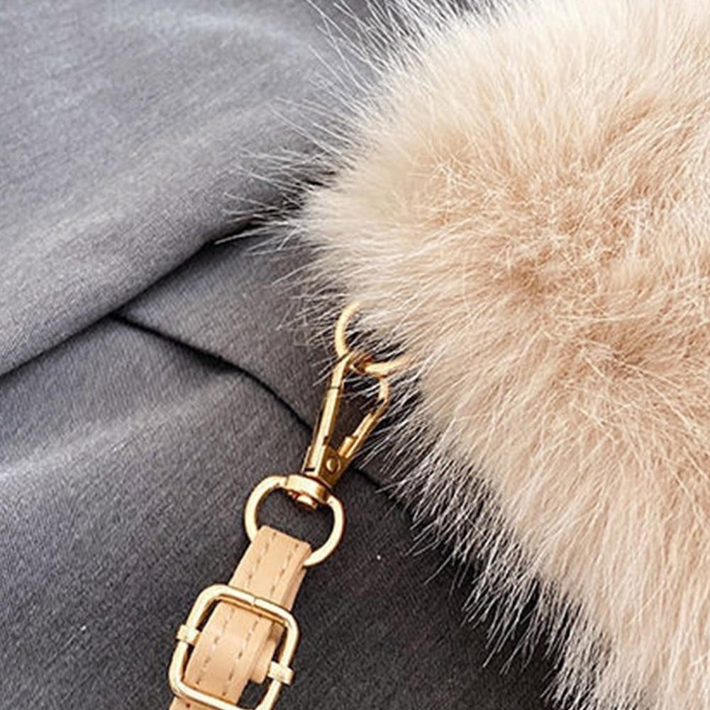 Faux Fur Tote Bag Women's Bucket Plush Light Luxury Ladies Handbags Soft Winter Crossbody Shoulder Bags