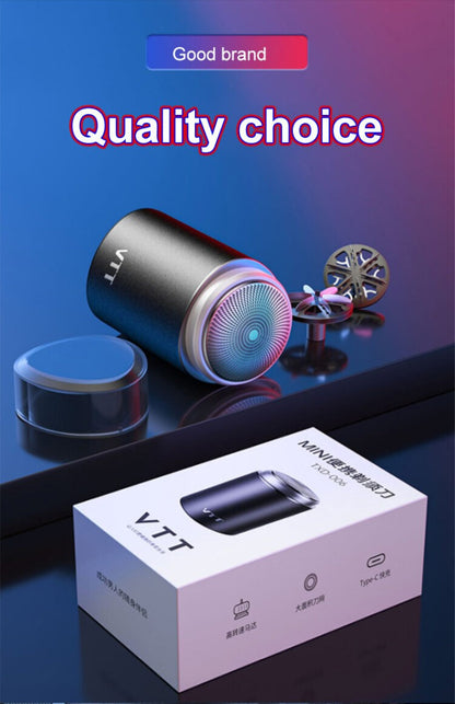 Men's Portable Mini Electric Shaver USB Charging Multifunctional IPX7 Waterproof Shaver