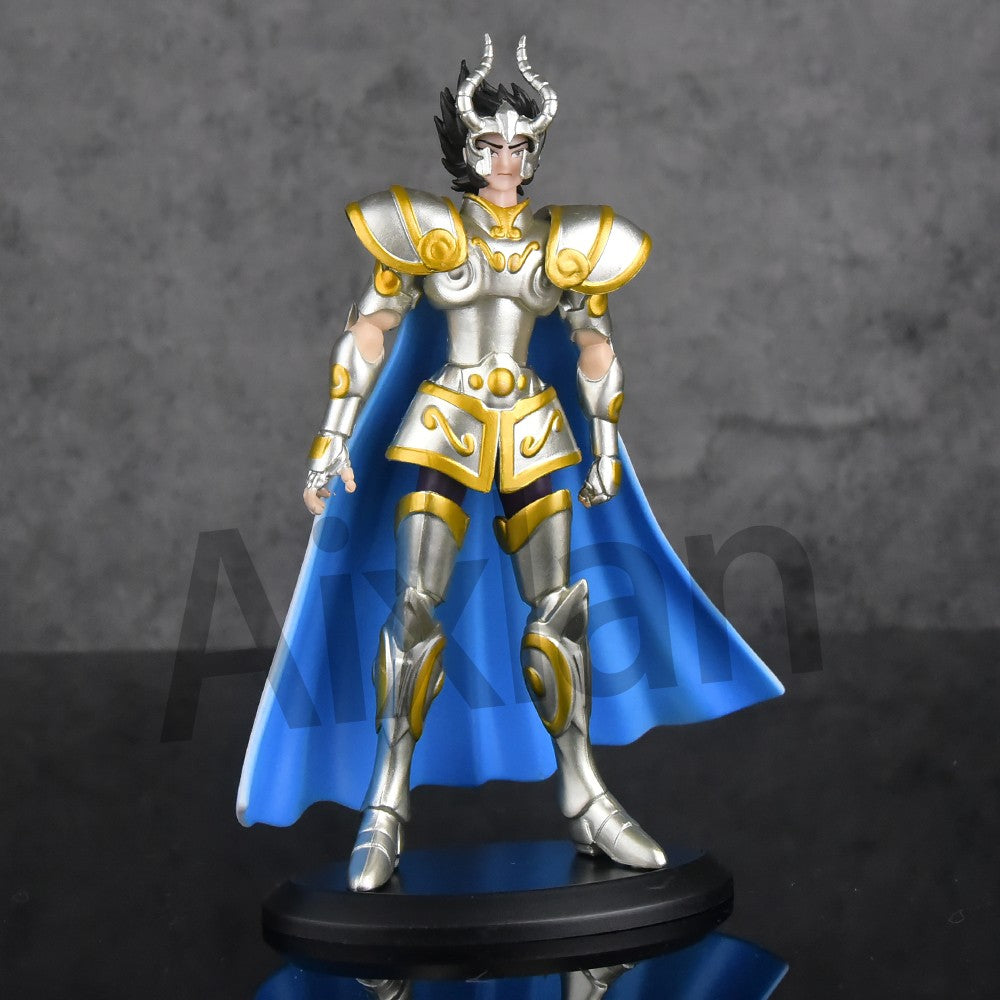 Aixlan 8 Peças Boneco Saint Seiya Kanon Hyoga 18CM Cavaleiro de Ouro PVC Figura de Ação Brinquedo Anime Presente de Aniversário Estatueta Colecionável