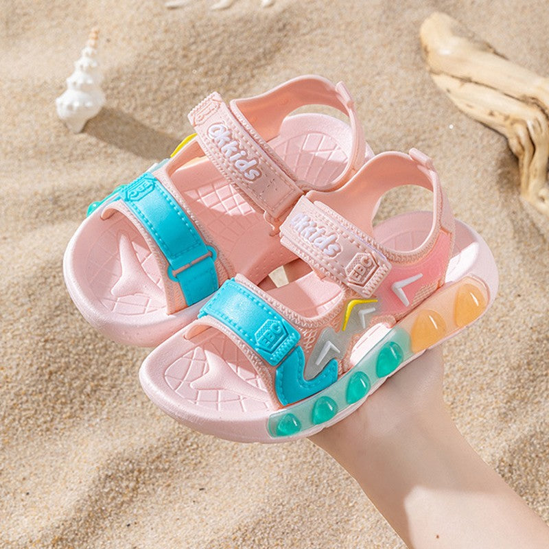 New Summer Children's Soft Soled Sandals Anti Slip Breathable For Boys And Girls Water Wading Baby Beach Sandals