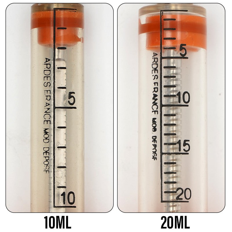 Seringa de alimentação de aves, ratos e papagaios – Injeção de vacina ajustável com tubo reto de 10 ml/20 ml para ferramentas veterinárias