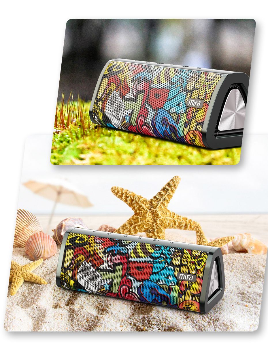 mifa Portable bluetooth speaker 360° Stereo Sound 20W  IPX7 waterproof wireless bluetooth 5.0 speaker 24-Hour Play time